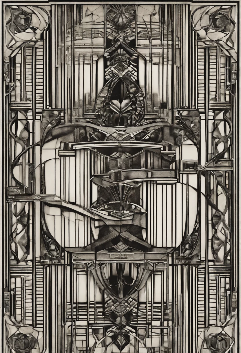 (master part, 4k, ultra detalhado, Foto RAW: 1.2), illustration, (retrato:1.2), (single background, fundo preto1.4), (Art Deco:1.4), (minimalismo:1.4), (limpo:1.4), (fractal:1.4), (Art deco microphone), (Podcast) CCDDA Artstyle,