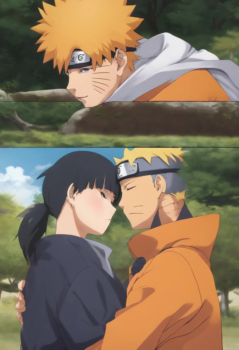 Hinata sucking Naruto's balls