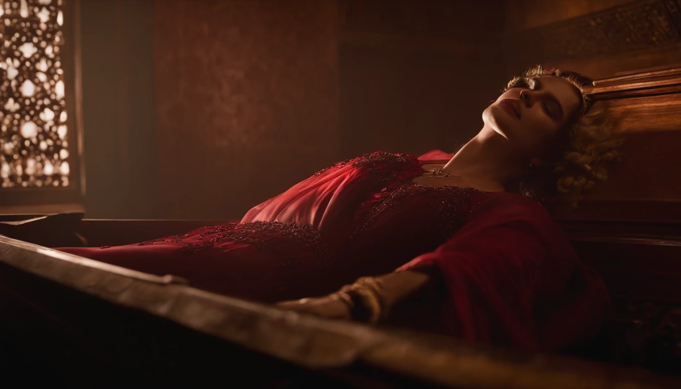 men raping women's corpses, in coffins