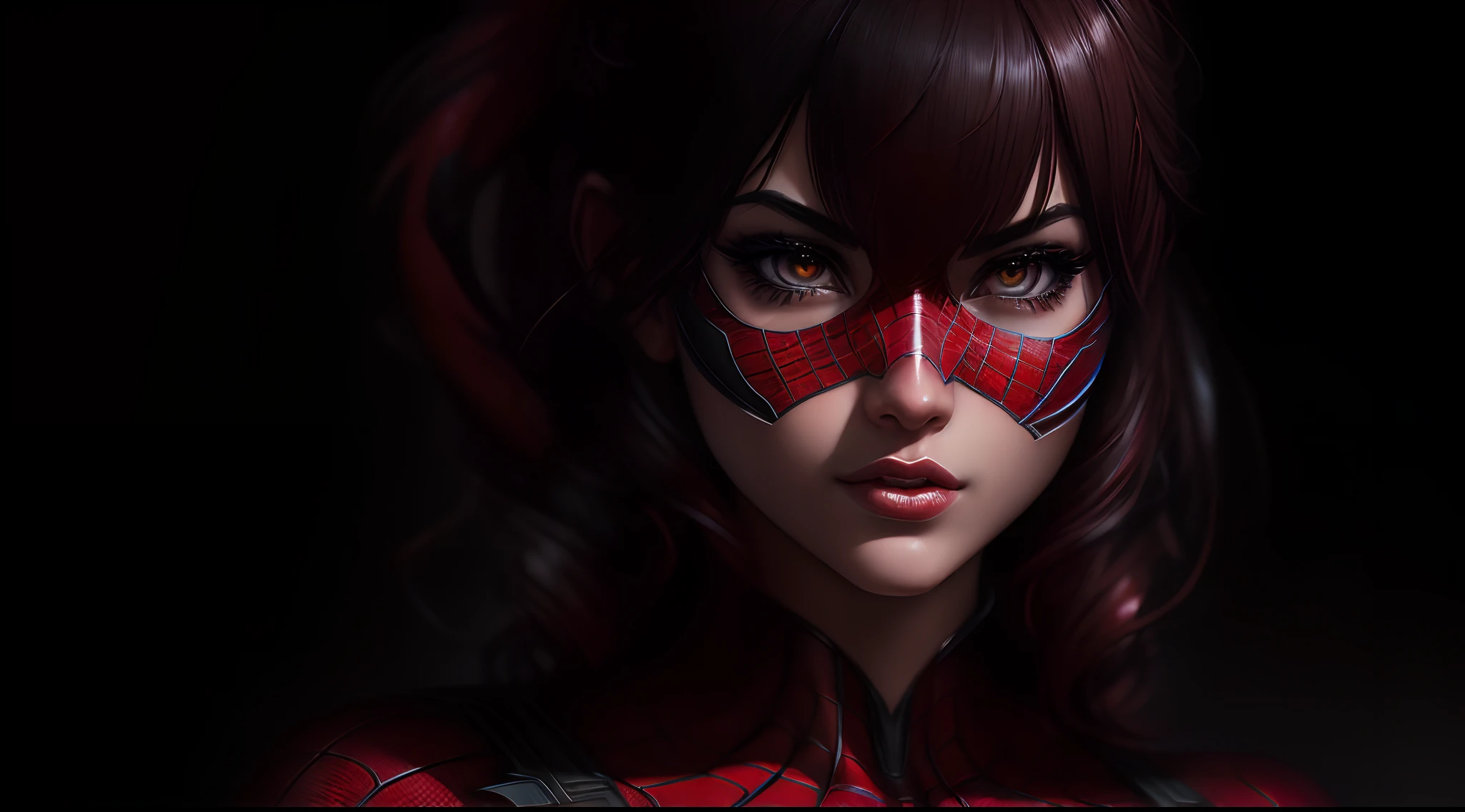 (Award Winning Digital Artwork:1.3) of (Sketch:1.3),(Energetic:1.3) Spideygirl, EmmaRob,CGSociety,ArtStation,(Saturated:1.3),(close portrait:1.3),(Feminine:1.4),(beautiful:1.4),(attractive:1.3),handsome,calendar pose,perfectly detailed eyes,studio lighting,thematic background