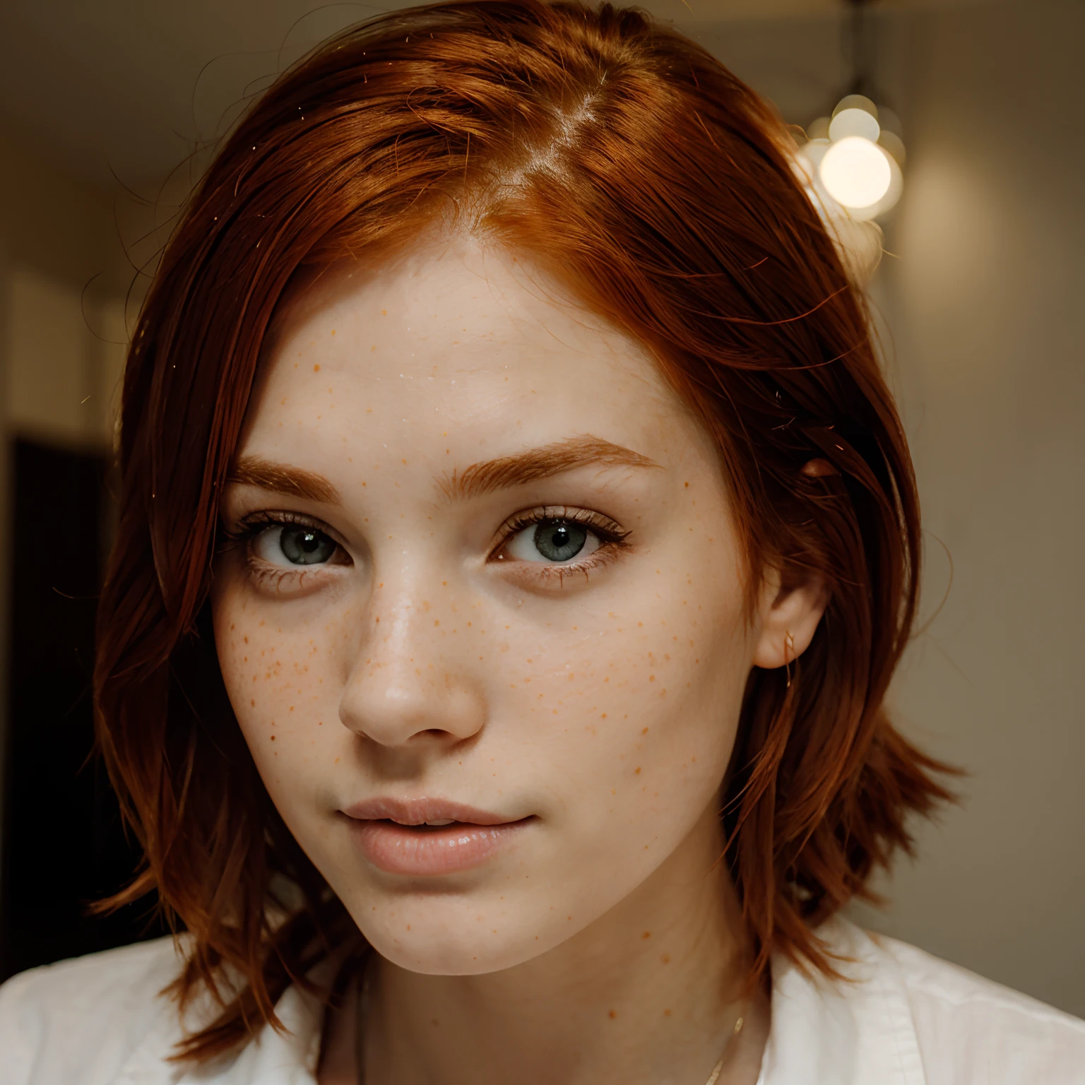 Redhead with freckles