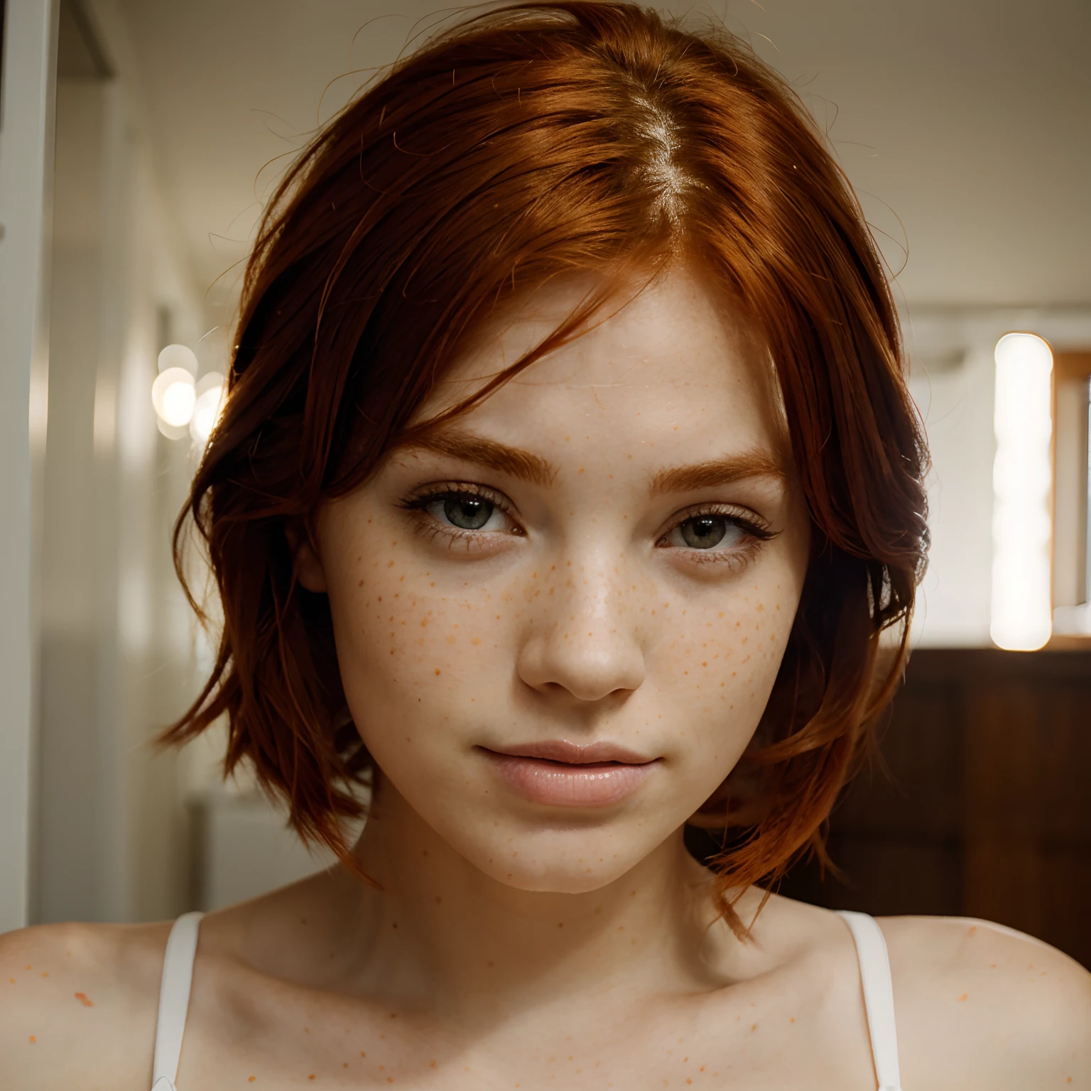 Redhead with freckles