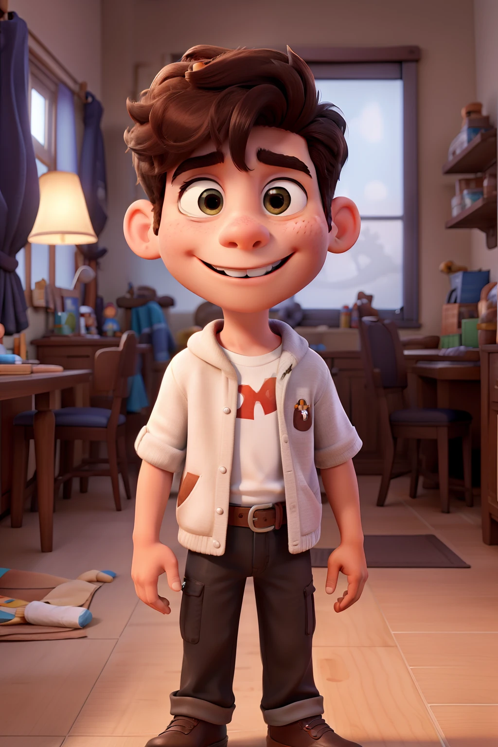 Poster Disney Pixar de cabelo metade preto e y