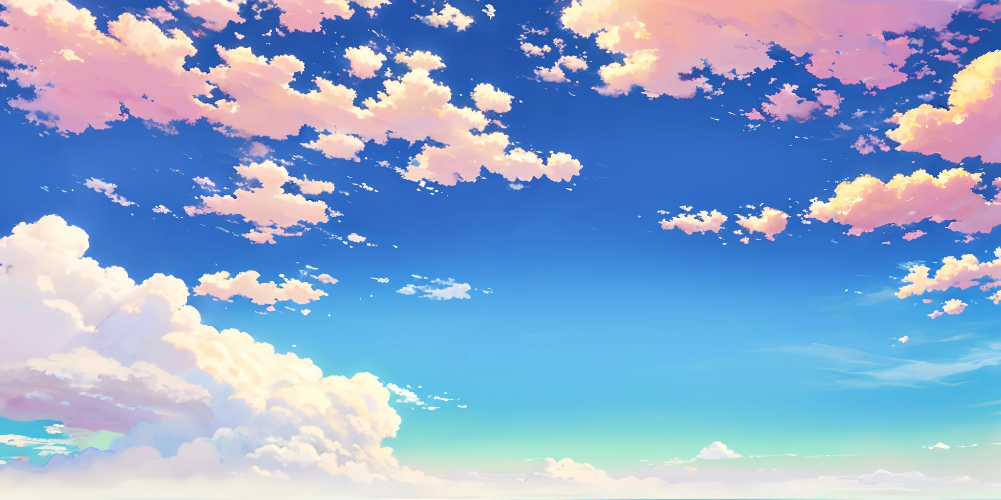 pastel sky, dreamy sky, fluffy pastel clouds, realistic sky, clouds mystic hue, iridescent clouds, sky gradient, dreamy clouds, pastel sunset, fantasy puffy sky, soft digital painting, low detailed. digital painting, soft clouds, surreal sky, smooth. digital painting, iridescent sky, colorful clouds