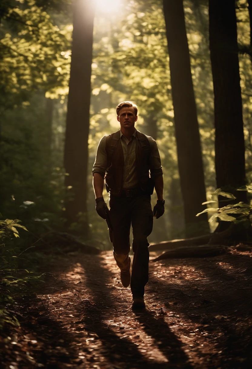 As Steve Rogers navigates through the thick underbrush of the woods, he can feel the presence of four HYDRA agents lurking in the shadows. The sun filters through the leaves, illuminating the tension in the air