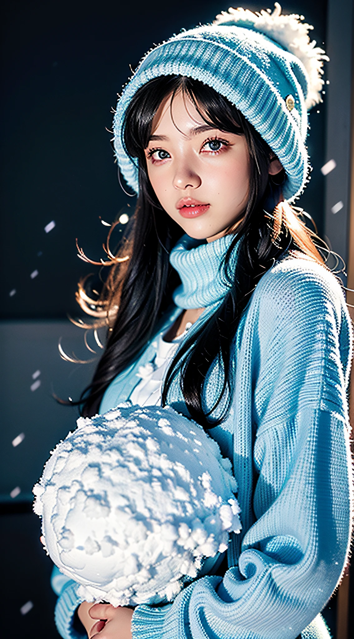 (Cute girl s), (Big), (Glowing black eyes), (Light blue shorthair), (Body Portrait), puffies, Light snow particles float,masterpiece, top-quality, hightquality, hight resolution、(beautiful 18 years old girls1, Snow, boulders), (Oversized jacket, Woolly Sweater, Wool hat, Earmuffs), legwarmers, Snow boots,
BREAK
((Best Quality)), ((masutepiece)), Big, Realistic, absurderes, 8K UHD, High Definition, ultra-detailliert, high quality texture, Intricate details, Detailed texture, Finely detailed, high detailing, extremely details CG, high quality shadow, (Lens Flare, sunbeams, godrays),
BREAK
(Cute littles), (Big), (Glowing black eyes), (Light blue shorthair), (Body Portrait), puffies, Light snow particles float,masterpiece, top-quality, hightquality, hight resolution