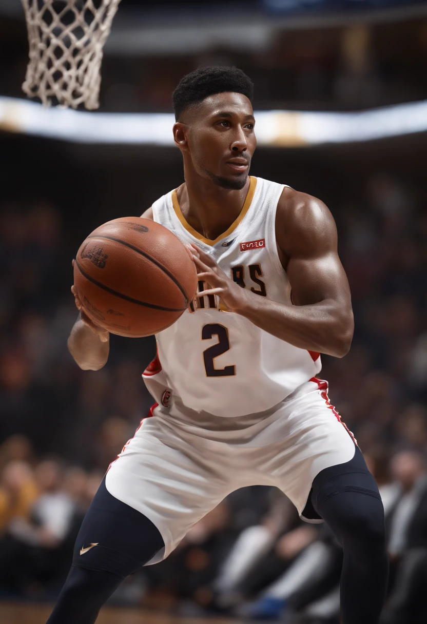 Photorealistic Image of Scottie Barnes
"Produce a photorealistic image of Scottie Barnes, the NBA player, in a dynamic basketball action shot. Scottie Barnes should be the central subject, capturing his likeness, facial expression, and basketball skills in detail. Use a 135mm lens to focus on Scottie while blurring the background for a professional sports photography effect. Utilize studio lighting to showcase his features. The image resolution should be 4K for high-quality realism."
