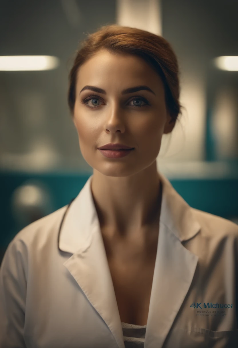 Una mujer en una clinica de belleza recibiendo un tratamiento de botoximagen en 4k   ,imagen hiperrealista , toma cenital