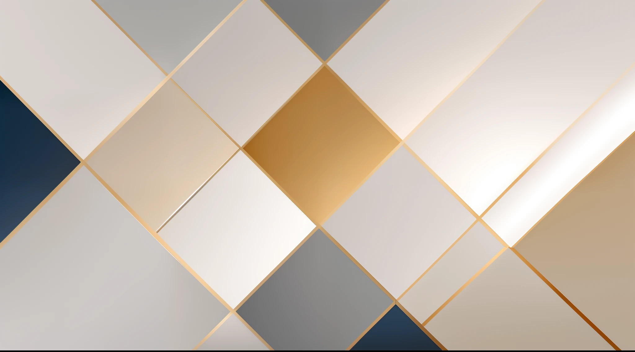 there is a white and gold wall with a clock on it, white background with shadows, angular background elements, sharp geometrical squares, white and gold color scheme, gradient white to gold, silver white and gold, clean white background, geometric shapes background, square lines, abstract wallpaper design, abstract geometric concept, white minimalistic background, vector graphics with clean lines