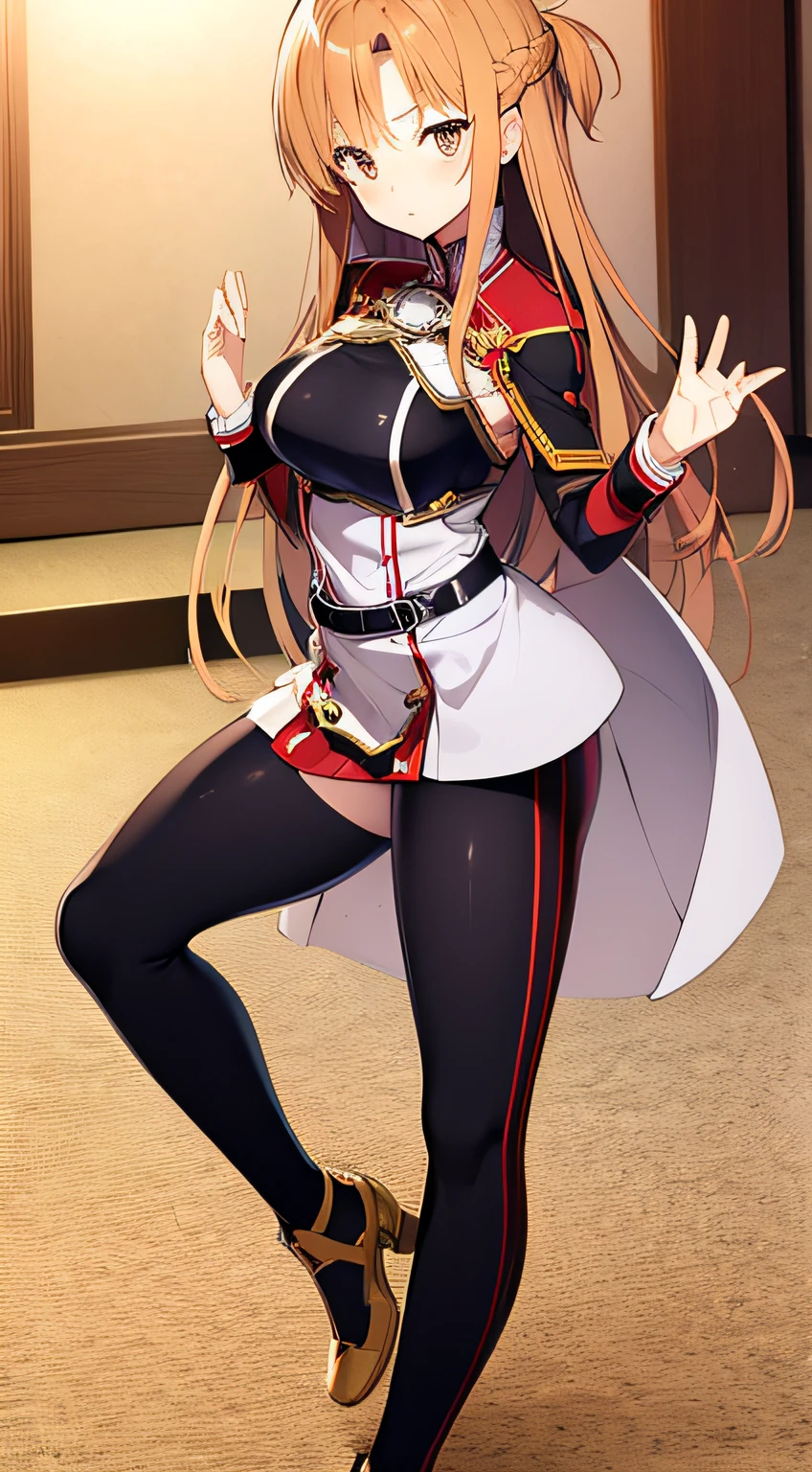 Asuna Yuki、Whole body、Emphasis on the chest、SAO Combat Uniform