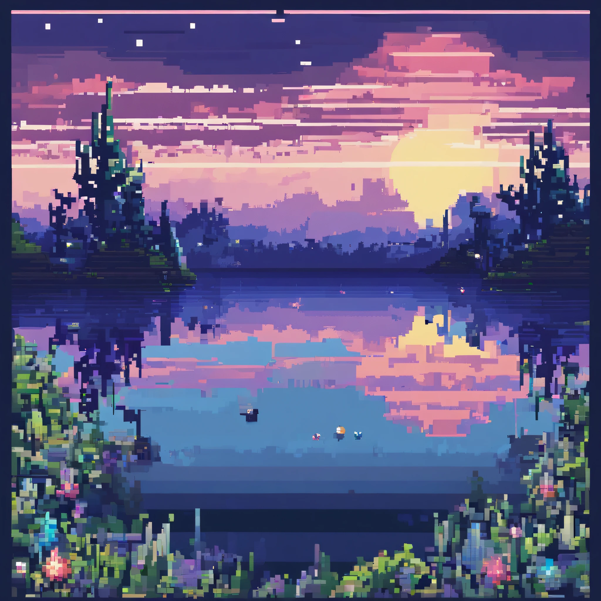 lake, blue tint, kosmos, As estrelas, with plants, Nebulae and black holes