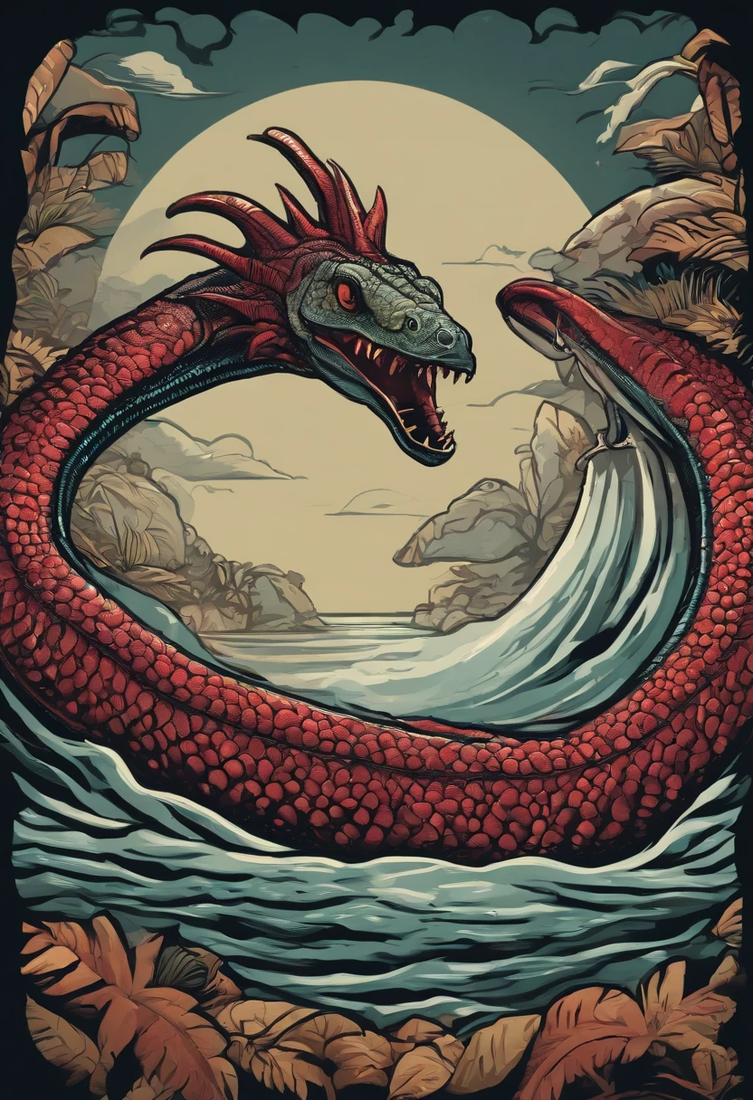 /imagine prompt: cuban worm illustration for a telegram sticker with a black background, in bold outline style, jagged edges, trashcore, light shading --v 5.2