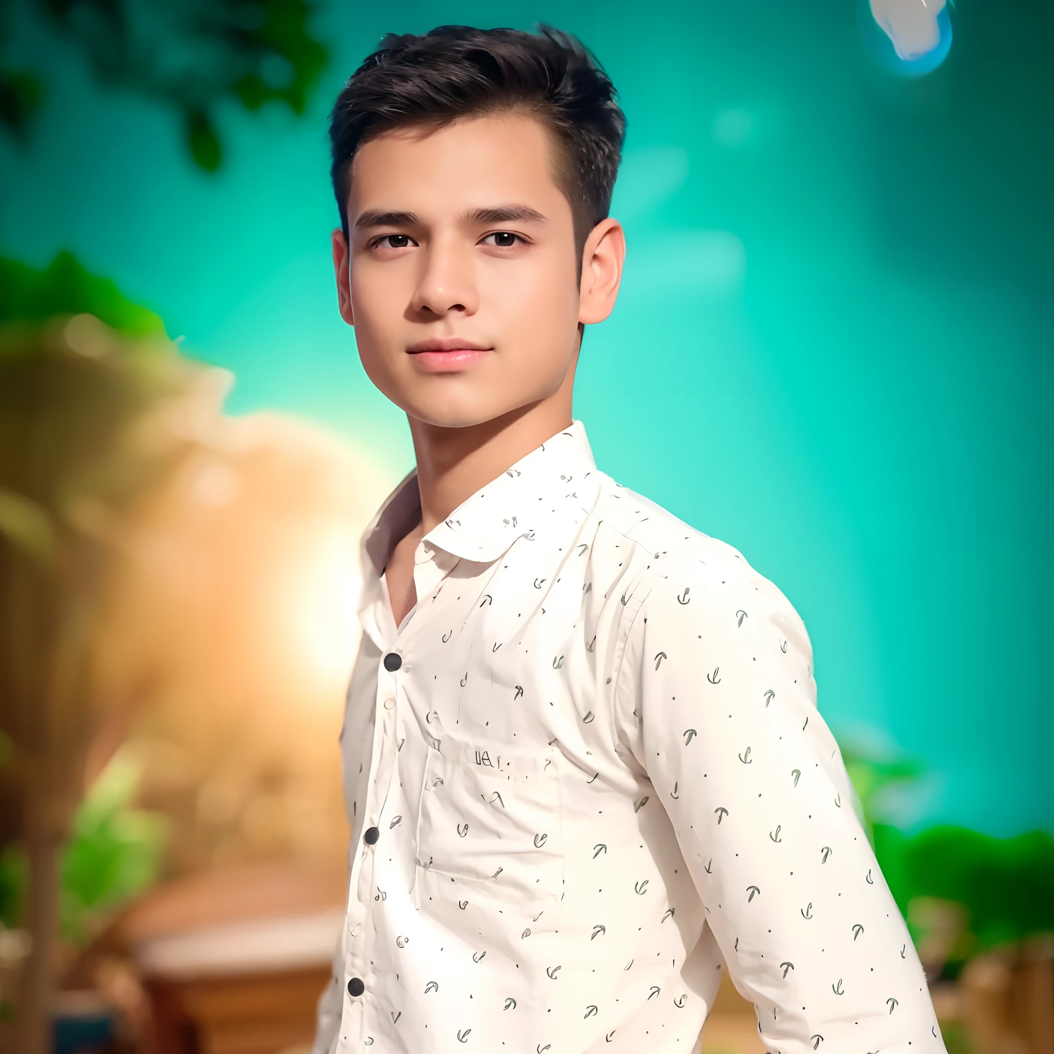 Boy with night light background realistic face 8k ultra high quality hd clean safe boy