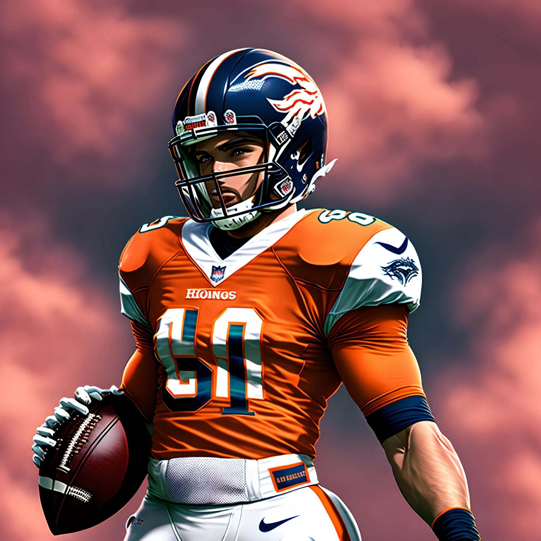 Breast cancer awareness broncos football uniform
