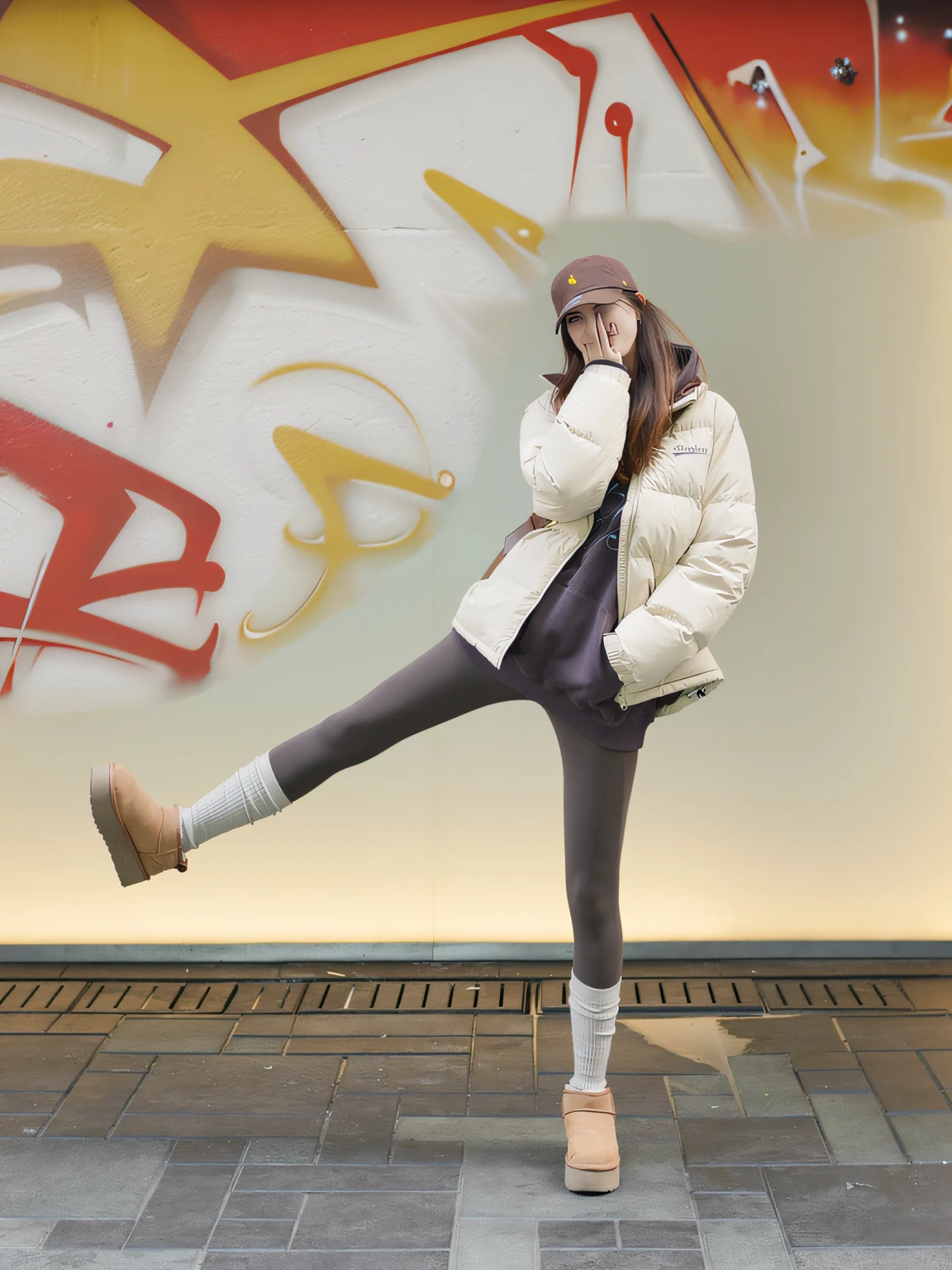 Graffiti style,A capital letter O,Fill with bright yellows and reds,There are some patterns of stars and lightning bolts around,The edges of the letters have some shades of black and bright spots of white,It gives a three-dimensional feeling