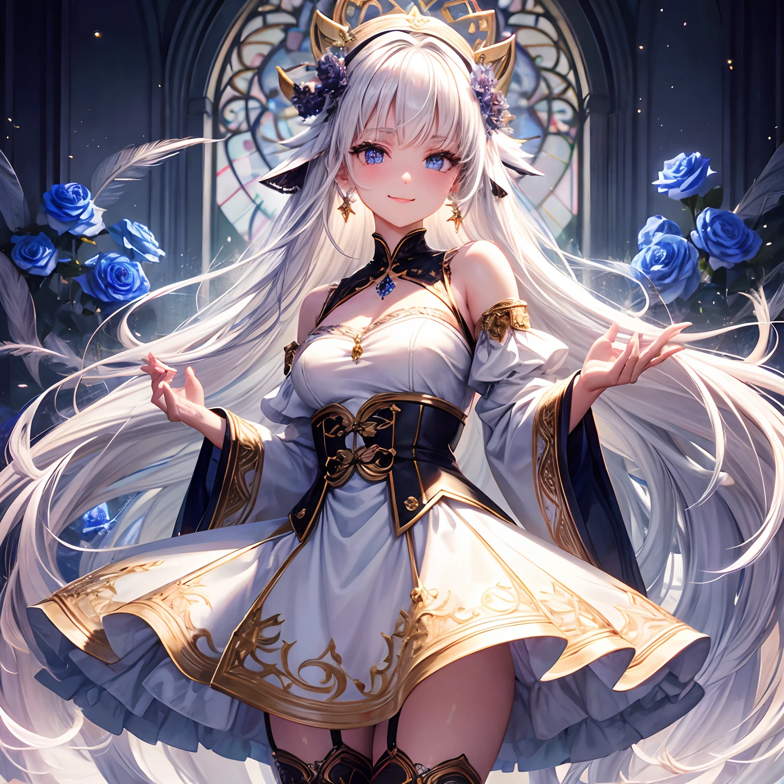 A girl with long smooth white hair,grey eyes,fair skin tone, average height,nodern clothes, detailed eyes, detailed body, 8k highres best quality.