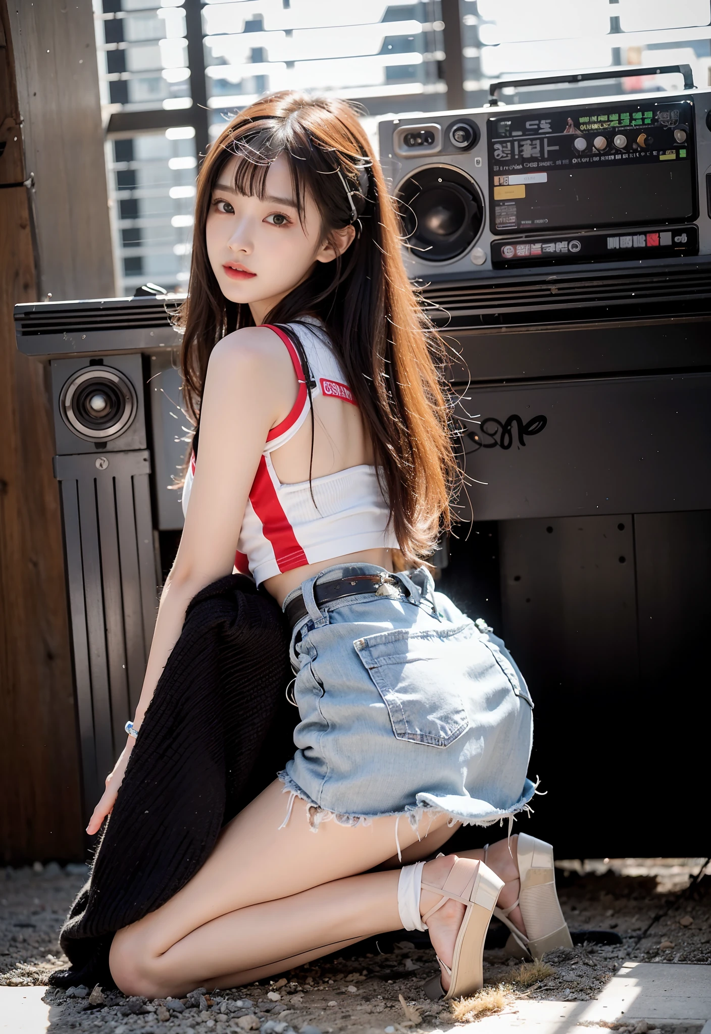 A woman stands next to a motorcycle, Cyberpunk 2 0 y. o model girl, cyberpunk beautiful girl, beautiful cyberpunk woman model, Cyberpunk girl, female cyberpunk anime girl, Korean girl, beautiful Korean women, korean women's fashion model, Sexy girl, Gorgeous young Korean woman, Chinese girl, seductive cyberpunk dark fantasy, trending at cgstation,mizore,ssmile