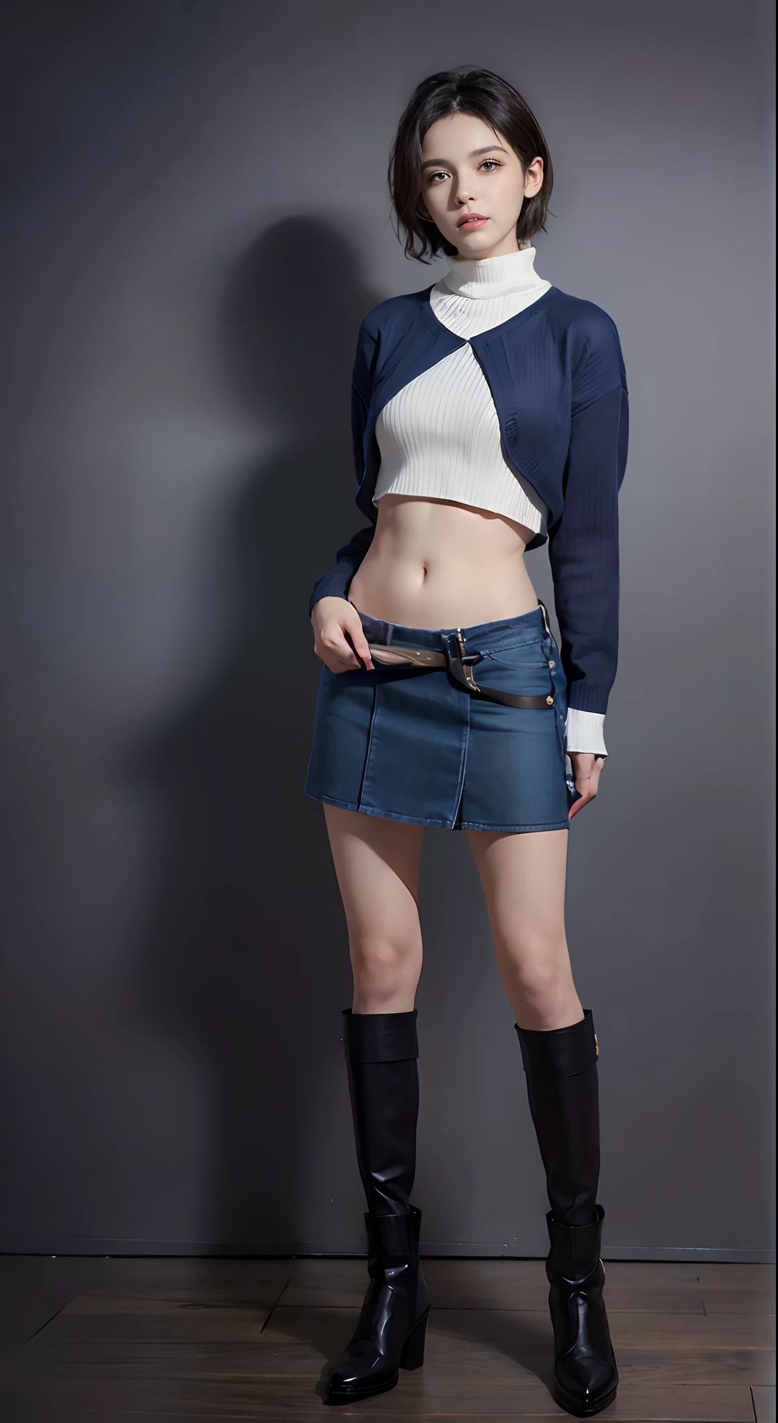 (masuter piece:1.3)、(8K、Photorealsitic、Raw photography、top-quality: 1.4)、beautiful expression、(Lifelike face)、(A dark-haired、short-hair:1.3)、Beautiful hairstyle、realisticeyes、Beautiful details、(real looking skin)、absurderes、enticing、超A high resolution、A hyper-realistic、high-detail、the golden ratio、