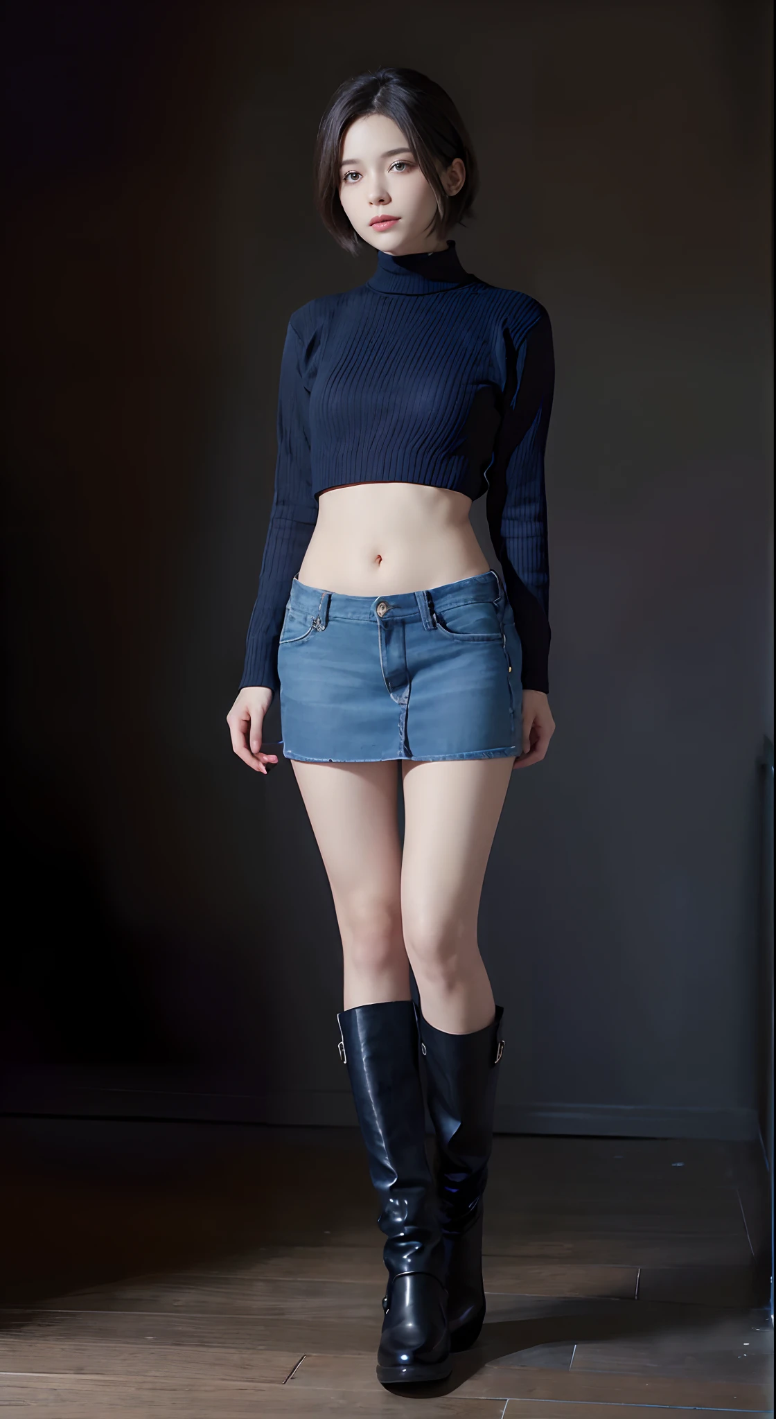 (masuter piece:1.3)、(8K、Photorealsitic、Raw photography、top-quality: 1.4)、beautiful expression、(Lifelike face)、(A dark-haired、short-hair:1.3)、Beautiful hairstyle、realisticeyes、Beautiful details、(real looking skin)、absurderes、enticing、超A high resolution、A hyper-realistic、high-detail、the golden ratio、