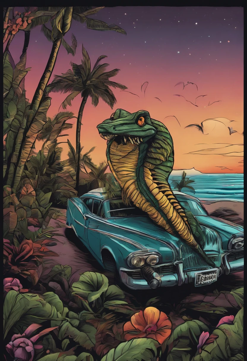 /imagine prompt: cuban worm illustration for a telegram sticker with a black background, in bold outline style, jagged edges, trashcore, light shading --v 5.2