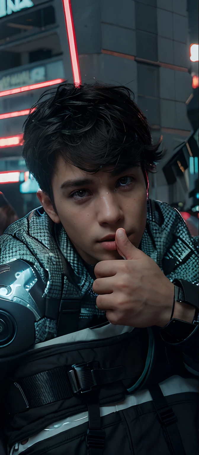 Change background,realistic face, cyberpunk,ultra details realistic and cute boy, stylish 8k