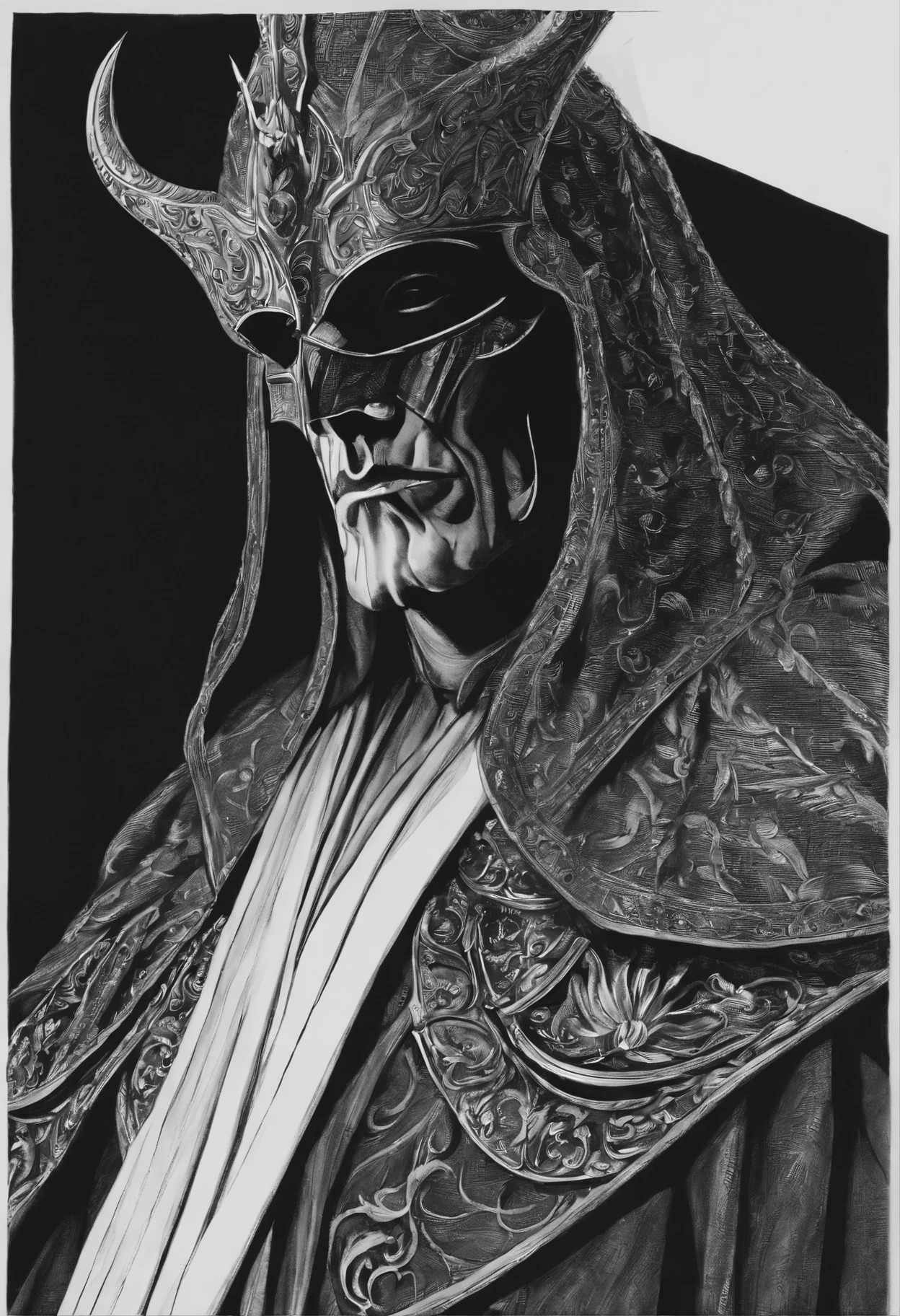 Drawing of the dark lord the true dark lord the one who saves us from the darkness soo much darkness