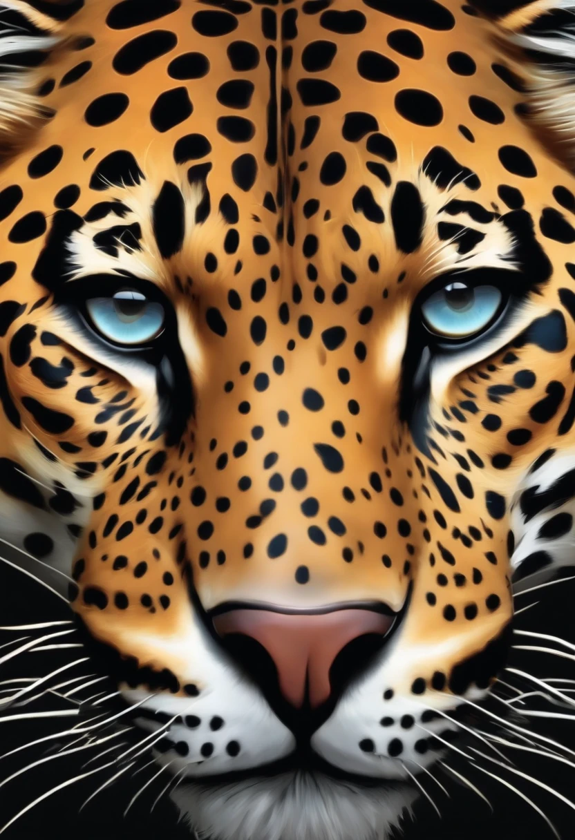 Illustration of a jaguar animal eye