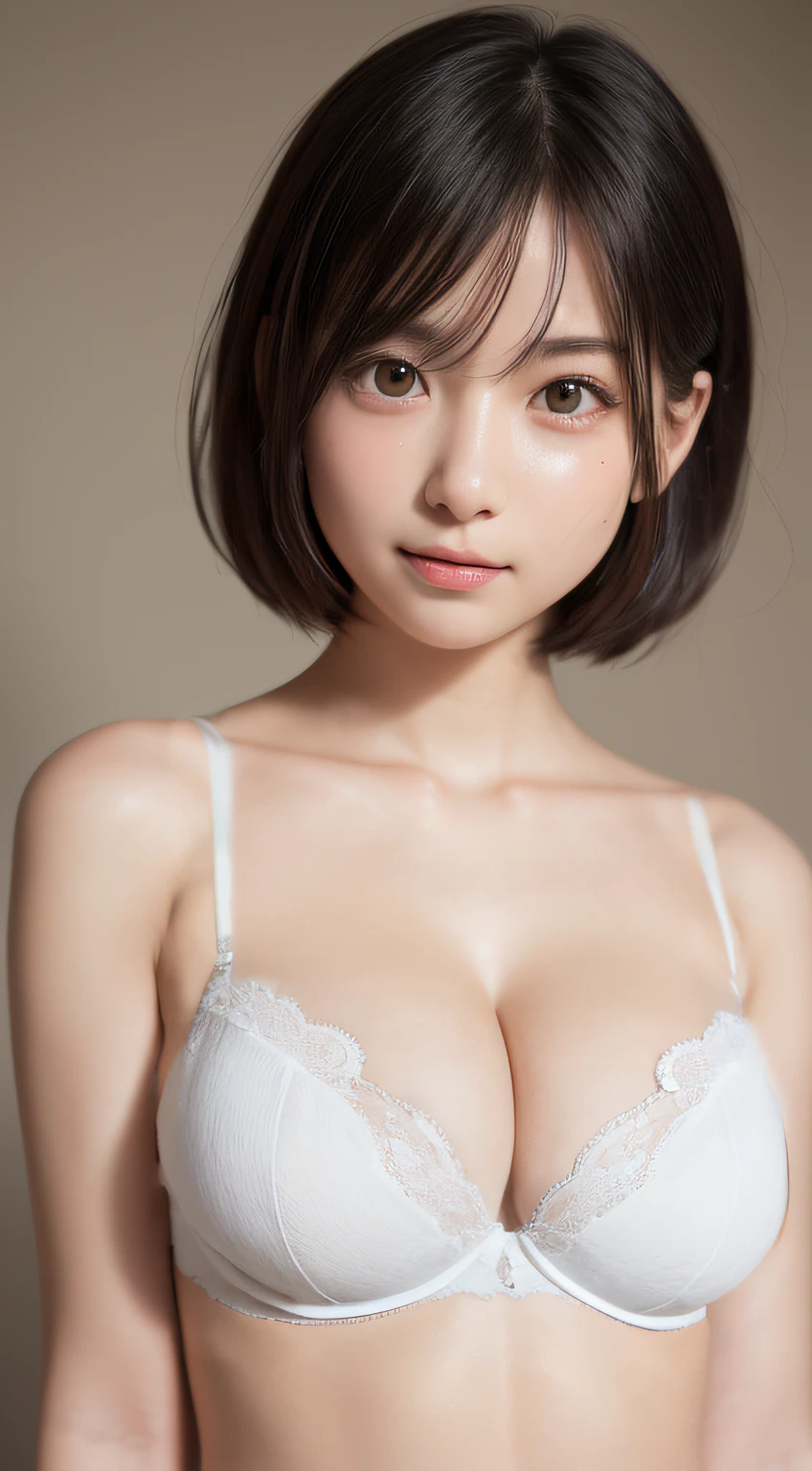 (white underwear:1.2), (cleavage:1.3), (perfect anatomy:1.4),