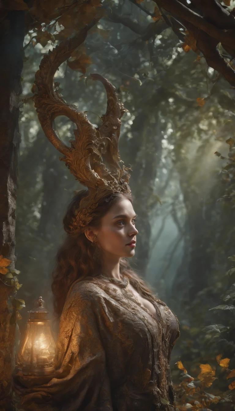 Full body portrait. Portrait of a witch with a very full stomach as if she’s just had the biggest meal of her life. A epic fantasy image illustration, old mystery, magic, best quality, fantasy movies, fantasy tales, worn-looking clothes, masterpiece, ultra high res, (photo realistic:1.4), Cinematic, 35mm lens, f/ 1. 8, 8k, sky, nature, (good luck light), perfect composition, beautiful detailed intricate insanely detailed octane render trending on artstation, 8 k artistic photography, photorealistic concept art, soft natural volumetric cinematic perfect light, chiaroscuro, award - winning photograph, masterpiece, oil on canvas, raphael, caravaggio, greg rutkowski, beeple, beksinski, giger photorealism, in the style of artgerm, extravagant imagination, exaggerated, warm light, neon ambiance, abstract black oil, detailed acrylic, grunge, intricate complexity, rendered in unreal engine, photorealistic art by Ralph Horsley, caricatured by cool graffiti style, shorty, haze filter, fisheye, vanishing point, vignetting, caustics, Masterpiece, dynamic spectrum lighting, high detail, amazing quality, saturated, light in contrast, factured face, ultra highly detailed, cinematic, 32k, ultra hd, realistic, vivid colors, highly detailed, UHD drawing, pen and ink, perfect composition, beautiful detailed intricate insanely detailed octane render trending on artstation, 8k artistic photography, photorealistic concept art, soft natural volumetric cinematic perfect light, shadow, digital art, Jean-Baptiste Monge style, beautiful, splash close up, cute and adorable, filigree, rim lighting, lights, extremely, magic, surreal, fantasy, digital art, wlop, artgerm and james jean, sharpness, gloss, ultra hd, realistic, vivid colors, highly detailed, UHD drawing, pen and ink, perfect composition, beautiful detailed intricate insanely detailed octane render trending on artstation, 8k artistic photography, photorealistic concept art, soft natural volumetric cinematic perfect light