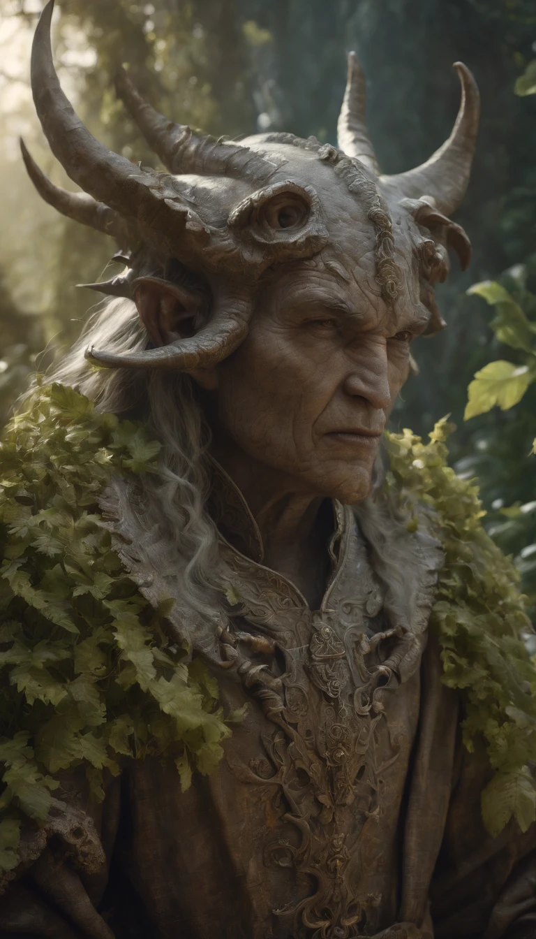 close-up head, facing camera, realistic digital painting portrait of a male human, (Dungeon and Dragon:1.3), magical dark and green universe, branches trough skin, (oak skin:1.2), (disfigured:1.2), destroyed eye,( wood skin:1.2), cracked face, (abstract background:1.2), (light particle:1.1), (game concept:1.3), (elden
ring style:1.3), (arcane style:0.8), (depth of field:1.3), global illumination, art by hoang lap and fuji choko and artgerm
and greg rutkowski and viktoria gavrilenko