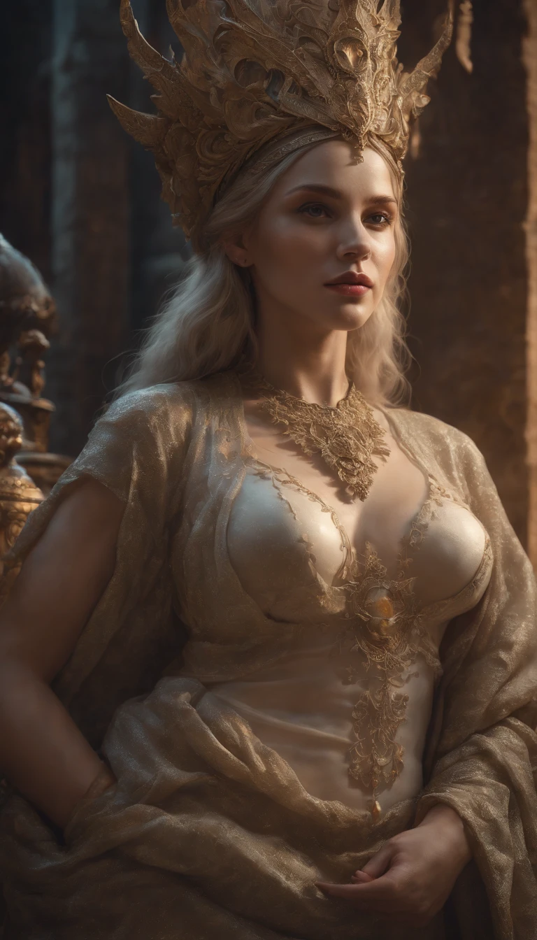 [Dear Delevingne] as [Daenerys Targaryen] as una versión de la vida real de (Daenerys Targaryen), targaryen white hair, with (sexy dress), (sexy cleavage), charming smile, Perfect eyes, Perfect beauty,pierced eyes ,artwork, cute woman, Queen, Princess Dragonstone, Best Quality, a little, charming beauty, a captivating woman, Attractive appearance, incomparable beauty, a costume inspired by Game of Thrones, a closeup of a middle aged woman., scene "The War of the Throne," deep neckline, Warrior Princess, healthy body, attractive figure, style of "The War of the Throne," beautiful girl, cute woman, medieval clothing, Stunning woman, 8k, crazy details, dress made of clothes and jewelry, perfect hair, hairstyle hair, High clarity eyes, perfect hands, perfect fingers, Perfect eyes, ultra realistic, intricate very detailed, photorealistic style photography, sharp focus on eyes, cinematic lighting, Best Quality, a little, charming beauty, a captivating woman, fully mature, seductive appearance, unmatched beauty, medieval erotic costumes, a Game of Thrones-inspired costume, a closeup of a middle aged woman, scene of "Game of Throne," deep neckline, Warrior Princess, attractive figure, medieval clothing, Stunning woman, 8k, crazy details, perfect hands, perfect fingers, Perfect eyes