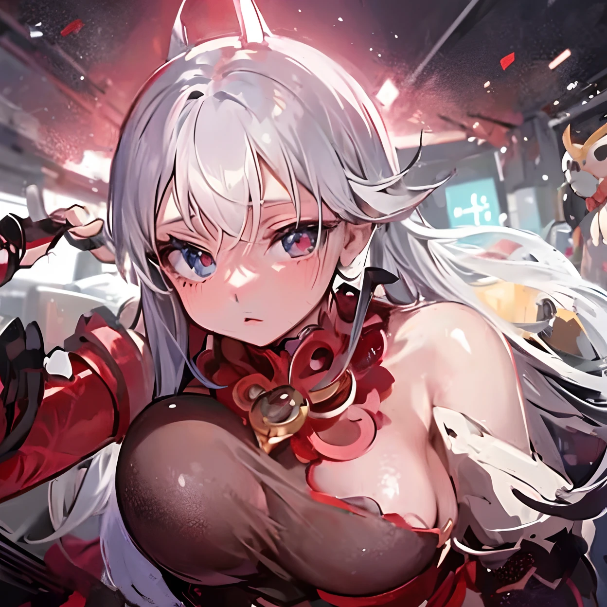 Garota anime com cabelo rosa e olhos azuis posando para uma foto, Melhor Anime 4K Konachan Wallpaper, biomechanical oppai, Melhor Avaliado em Pixiv, Pixiv 3dcg |, Arte Zerochan, arte de anime digital detalhada, oppai cyberpunk, anime! 4k, anime! 4 mil, arte de anime limpa e detalhada, Pixiv
