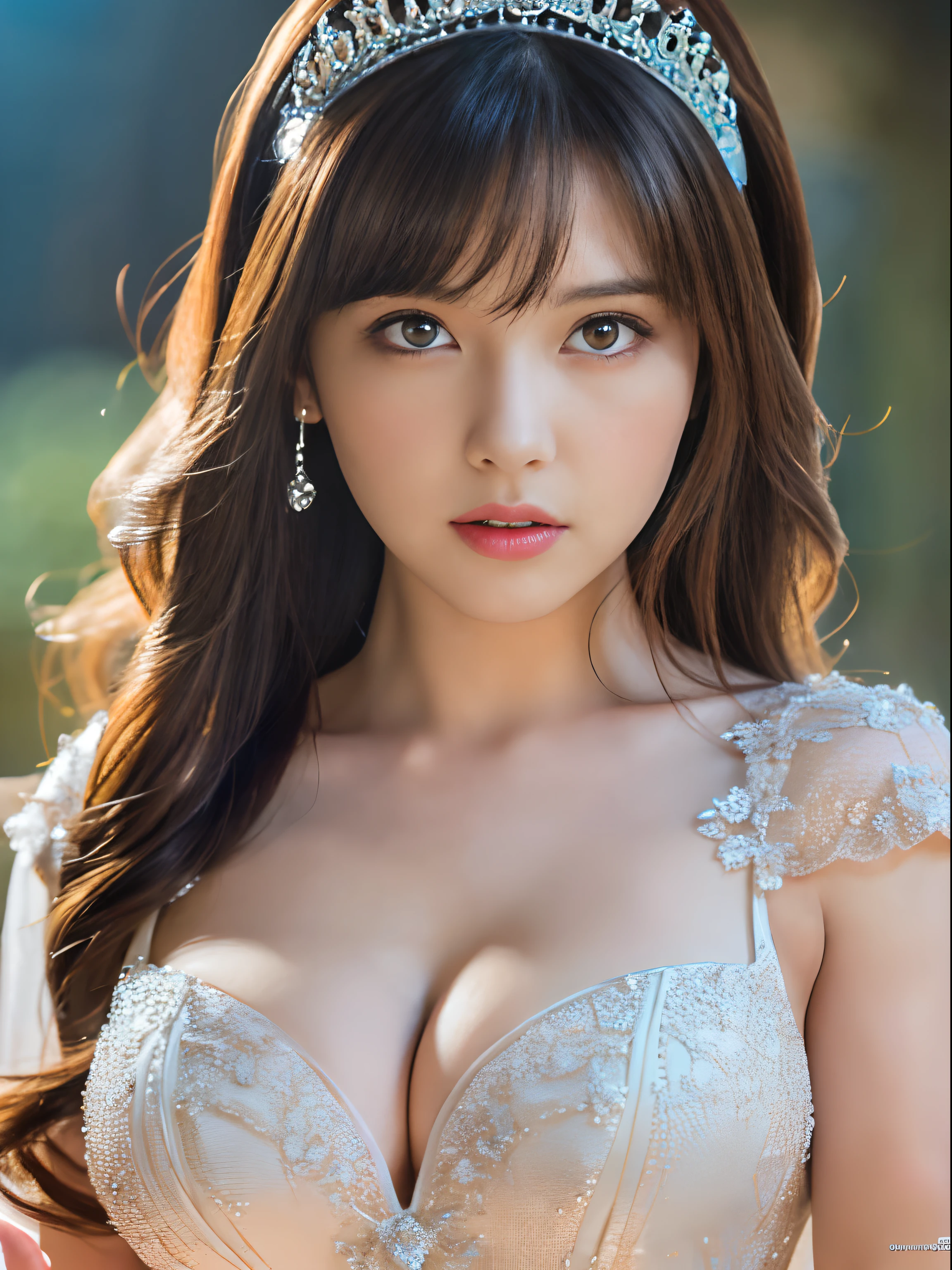 Beautiful images of princesses,(1beautiful girl), (Beautiful girl in princess dress:1.5),Extremely high-definition images,fullbody image, Amazing face and eyes, (extremely detailed beautiful face), (The sexiest look), (Beautiful big breasts:1.2), (Best Quality:1.4), (Ultra-detailed), (extremely detailed CG unified 8k wallpaper), Highly detailed, RAW Photos, Professional Photography, a scene from a movie,