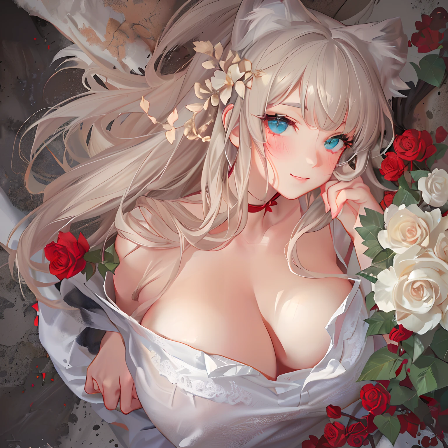 (((flat chest))),(((rose garden,White roses are blooming,white t-shirts,Hide underwear,denim hot-pants))),((独奏,stroll)),((masutepiece,Full body,Wide background,Far angle)),Beautiful detailed skin,Perfect human anatomy,perfect hand,beautiful boob,portrait of a beautiful woman,Perfect face,(Cute smile,Bright smile),Cute look,Cute emotions,Think,(blush),enticing lips,Perfect eyes,Cinematic scene,Cinematic,fulcolor,4K,8K,Raw photo,Studio portrait,professionally color graded,Professional Photography,(an extremely delicate and beautiful art)1.3,Elegant,Active Angle,Soft light,Lens Glow,soft clean focus,Realistic lighting and shading,Best Quality,top-quality,hight resolution,(1girl in:1.3)