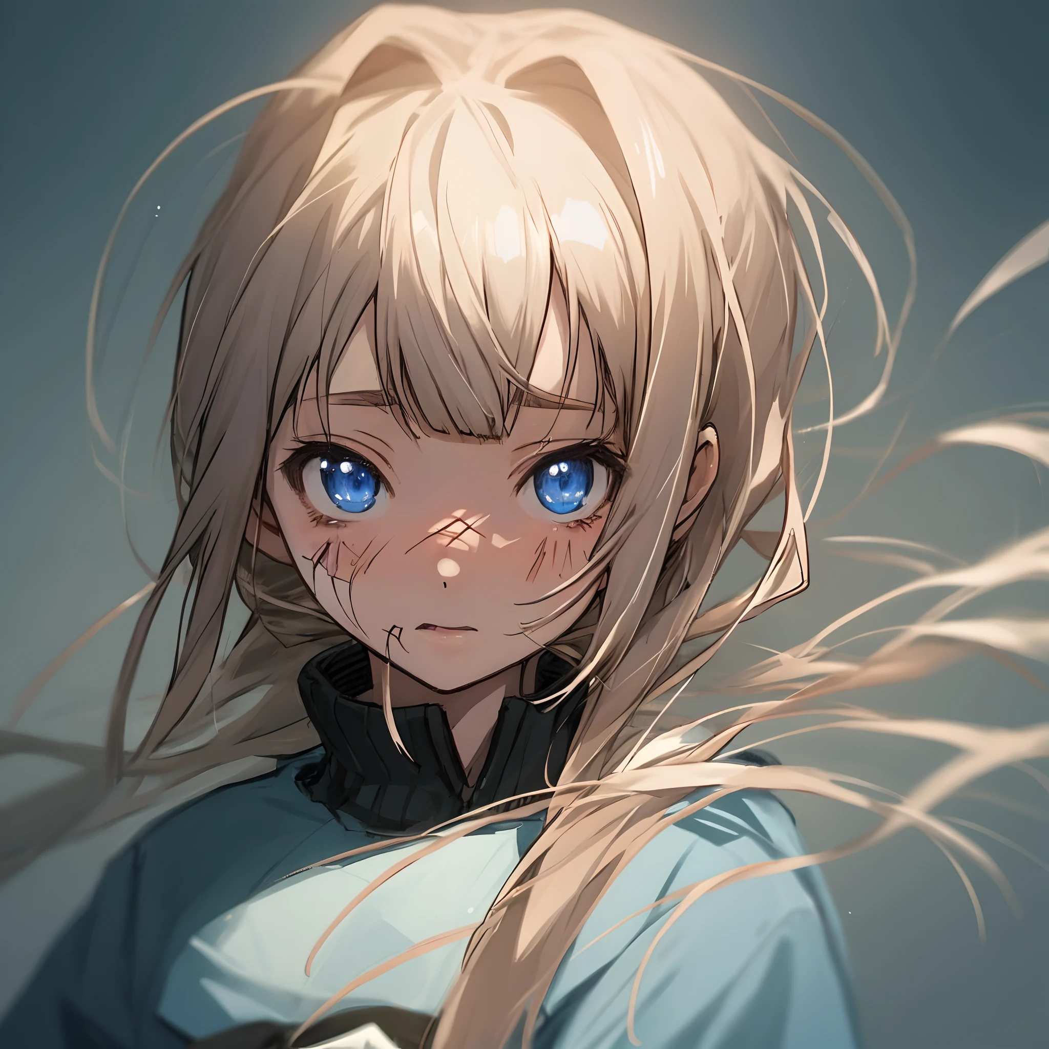 Self-harm anime girl