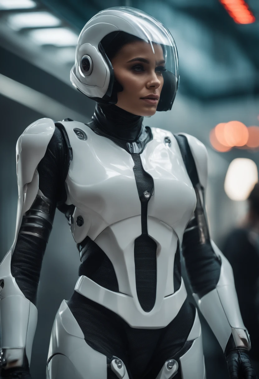male robocop best quality,master piece,intricate details,nsfw,1girl,solo,(full body:1.4),(light smile),legs,simple background,brightly,lips,alien android,simple background,alien,brain in (transparent:1.2) skull,(organic helmet),a beautiful futuristic woman with a futuristic head,in the style of dark white and light aquamarine,translucent skin,undefined anatomy,eccentric detail placements,alien worlds,intricately sculpted,techpunk,spine,exo-skeleton,colored skin,upper body,closed mouth,breasts,depth of field,ultra hd,matte photo,bold yet graceful,intricate embellishments,8k resolution, Lillity metade homem metade mulher