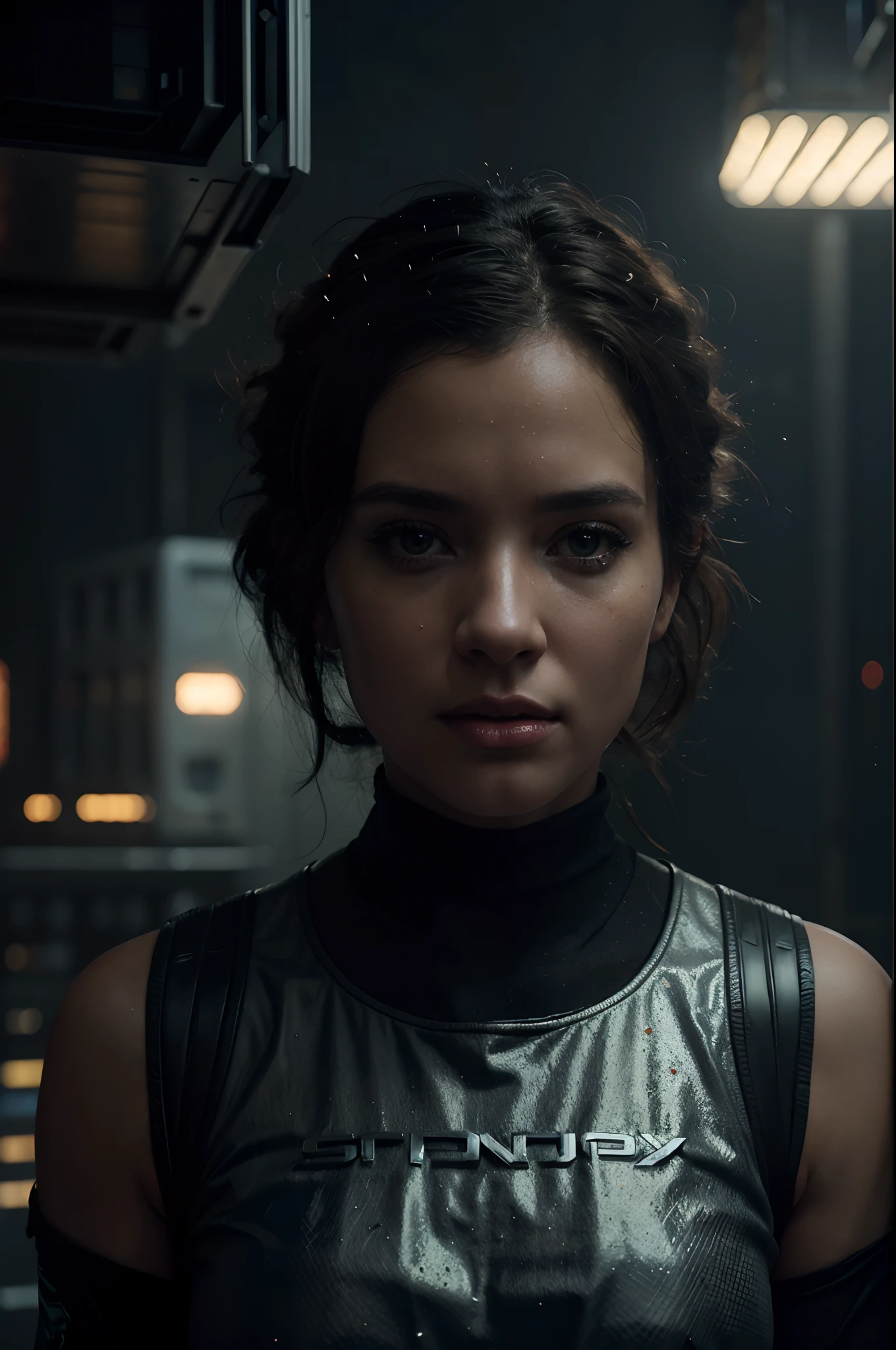 , Astronaut, beautiful body and face,very breathtaking beautiful image, cinematic, 4k, epic Steven Spielberg movie still, sharp focus, emitting diodes, smoke, artillery, sparks, racks, system unit, motherboard, by pascal blanche rutkowski repin artstation hyperrealism painting concept art of detailed character design matte painting, 4 k resolution blade runner