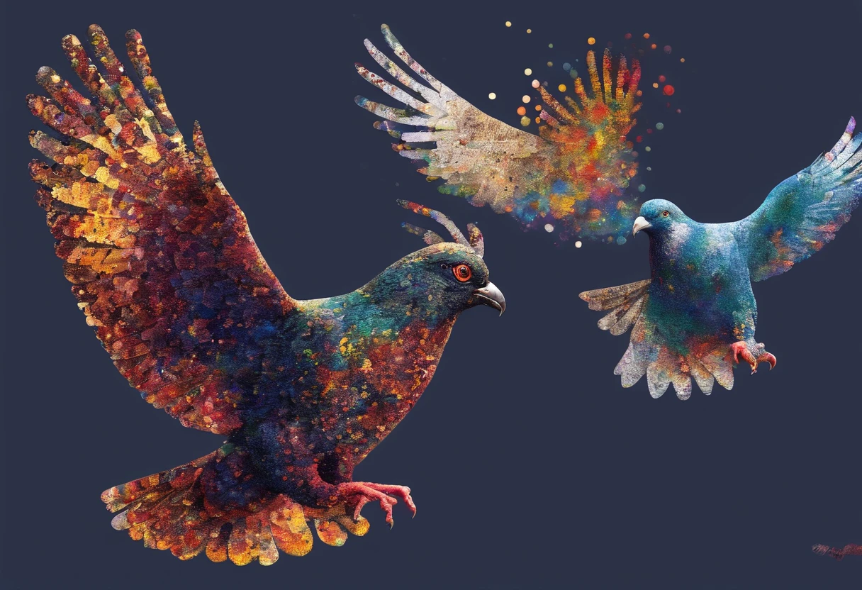 Pigeons and eagles