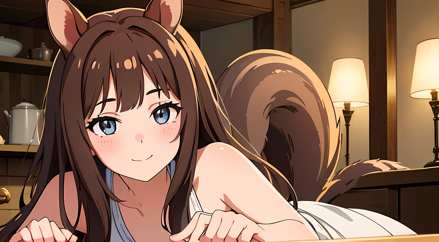 best quality,best resolution,(fluffy anthro furry :1.6),(young :1.8), cat girl,small breasts,long hair,wavy hair,dark brown hair,green eyes,glistering eyes,sparkle eyes,glowing eyes,ultra detailed eyes,yellow fur, glasses,heart necklace,naked,sparkle stars background,huge fullmoon behind girl,glistering dusts surrounded,light and shadow,full face blush,heavy breath,very hot,heart expression eyes,heart eyes,looking at viewer,embarassed face,:o,upper body only,plenty pussy juice,side view,close up