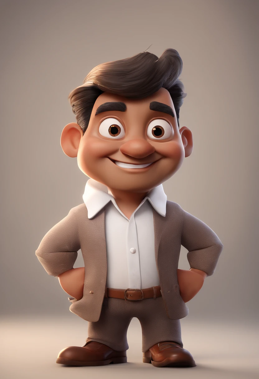Cartoon character of a indian politican man and a white shirt, animation character, Caractere estilizado, animation style rendering, 3D estilizado, Arnold Maya render, 3 d render stylized, toon render keyshot, Personagem 3D, Personagem 3D, 3d rendering stylized, 3 d character render, personagem de desenho animado, Personagem de close up, Pose de personagem,  (Estilo Pixar) (master part:1.2) (Bokeh) (best quality) (pele detalhada) (textura detalhada) (8k) (argila) (Cinematic lighting) (foco nítido