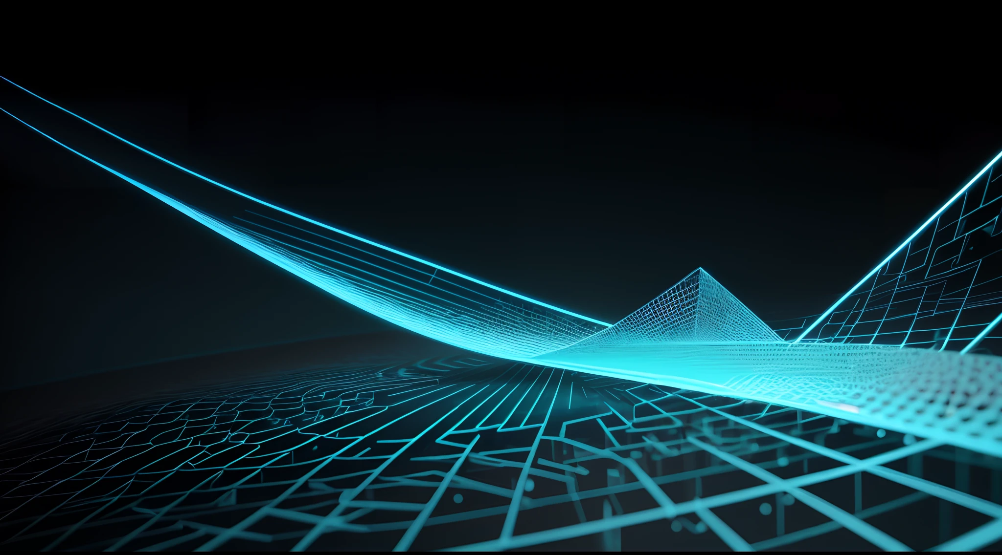 Engaging 3D visualization featuring stunning graphs、glinting