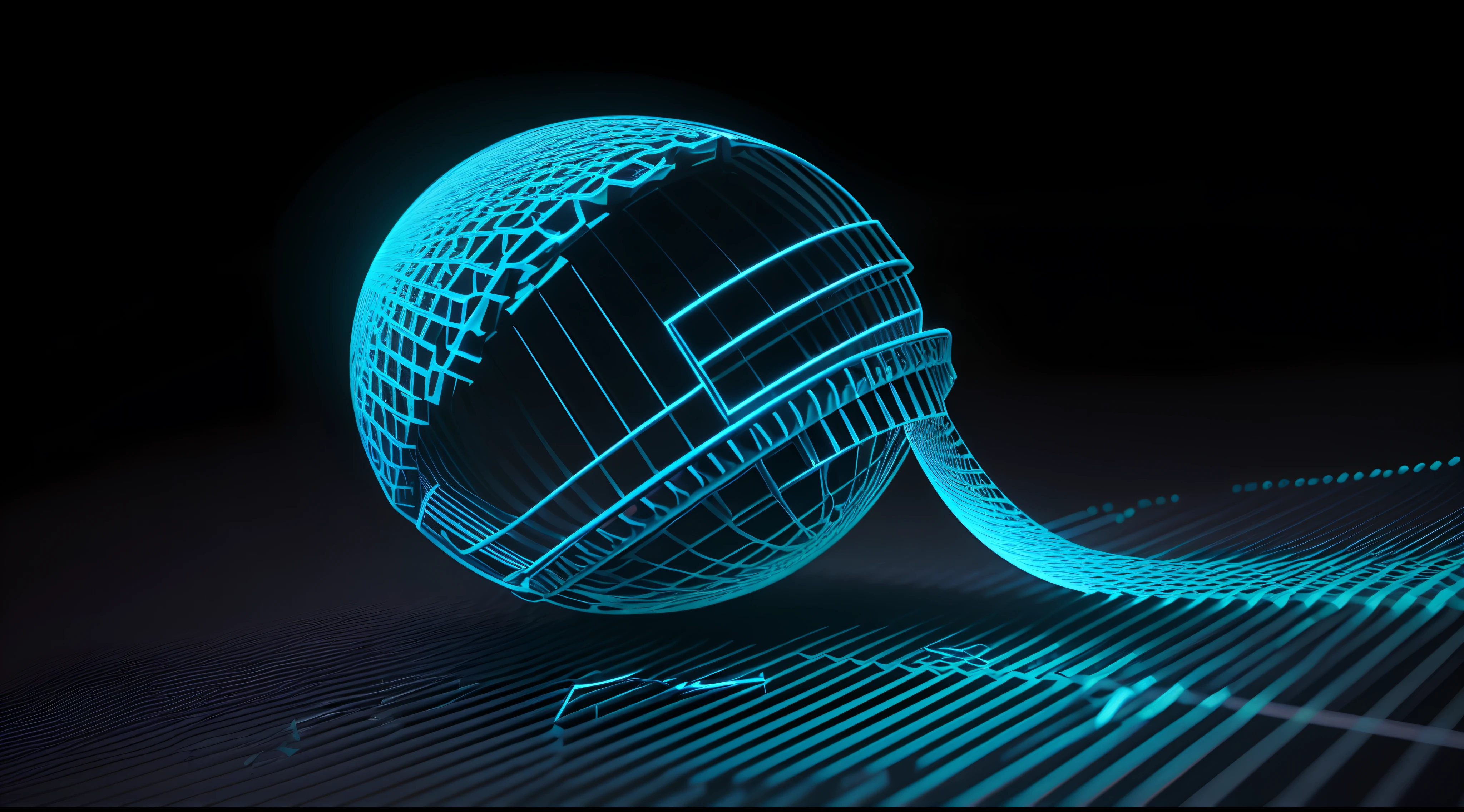 Engaging 3D visualization featuring stunning graphs、glinting