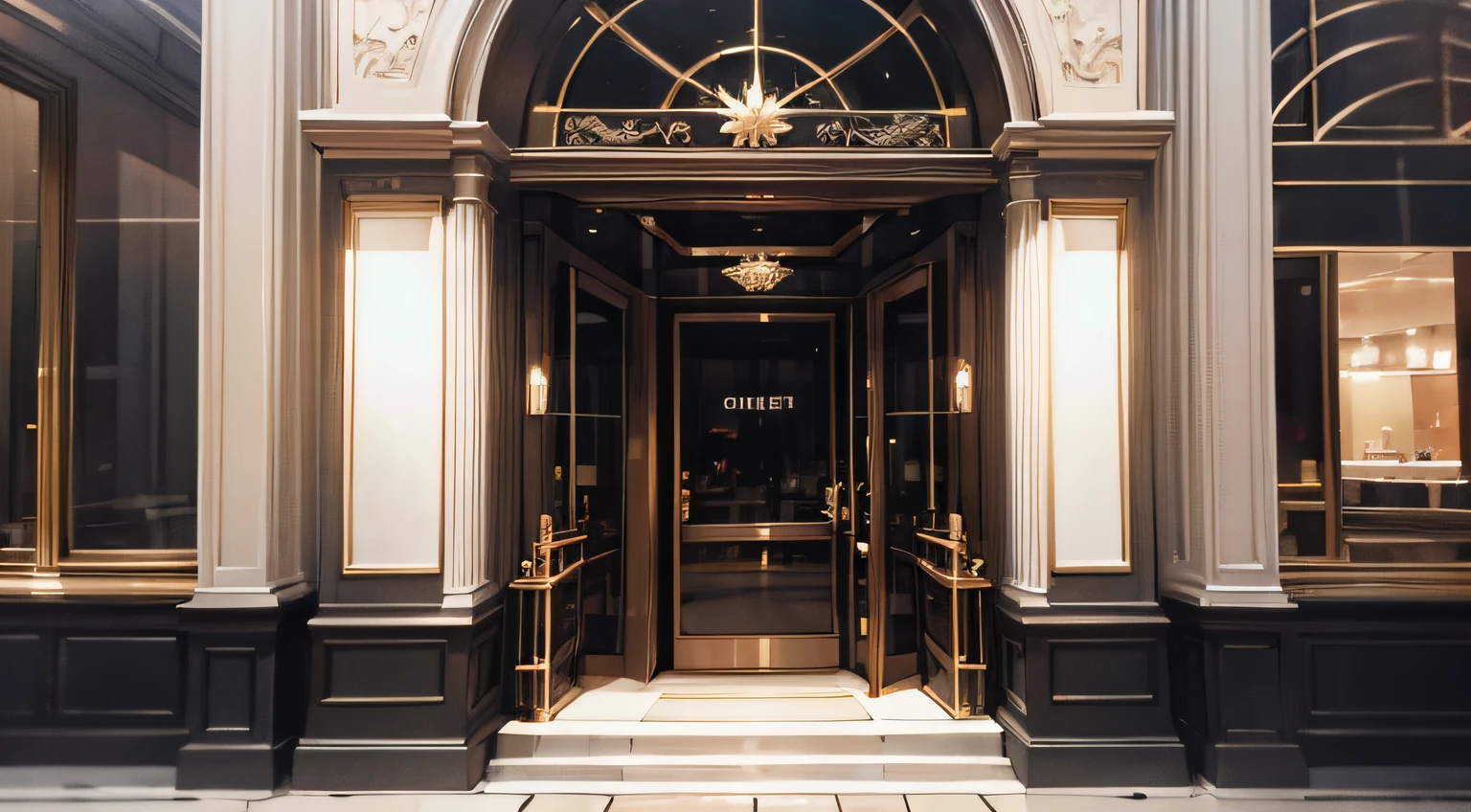 Luxury department store、entranceway、Outside view