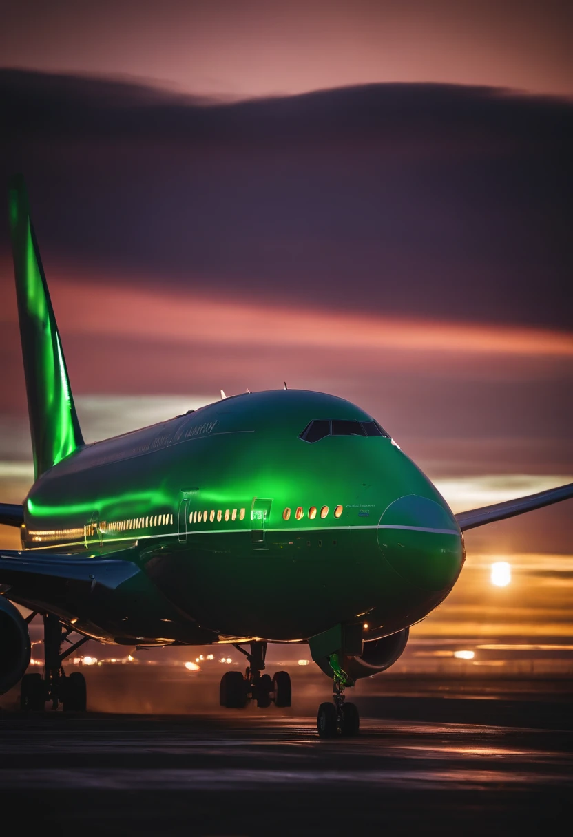 Jumbo jets flying under the Northern Lights、Magnificent Northern Lights、Shining Northern Lights、Aurora Borealis in 7 colors、Iridescent Northern Lights、Curtains of the Northern Lights、Jumbo Jet 777 is flying