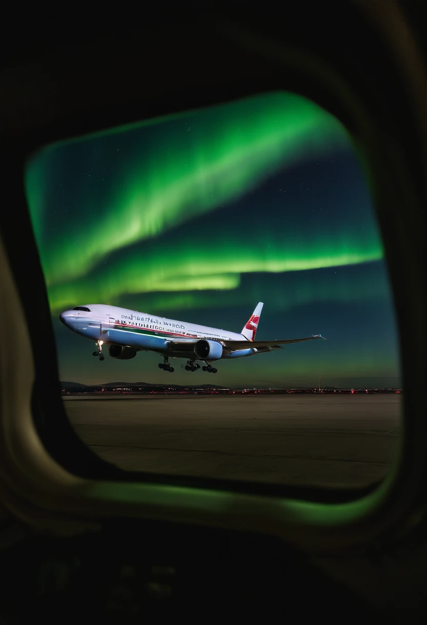 Jumbo jets flying under the Northern Lights、Magnificent Northern Lights、Shining Northern Lights、Aurora(7 colors)、Iridescent Northern Lights、Curtains of the Northern Lights、Jumbo Jet 777 is flying
