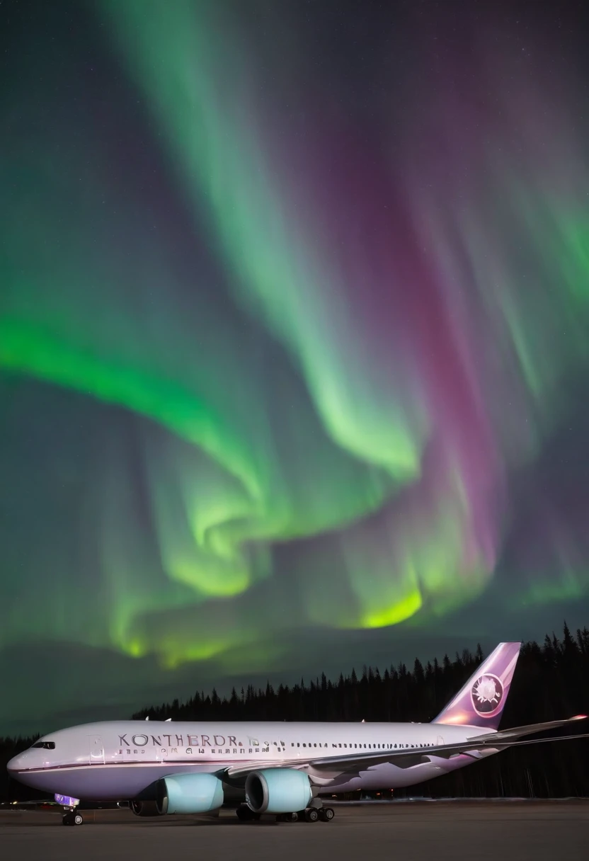 Jumbo jets flying under the Northern Lights、Magnificent Northern Lights、Shining Northern Lights、Aurora(7 colors)、Iridescent Northern Lights、Curtains of the Northern Lights、Jumbo Jet 777 is flying