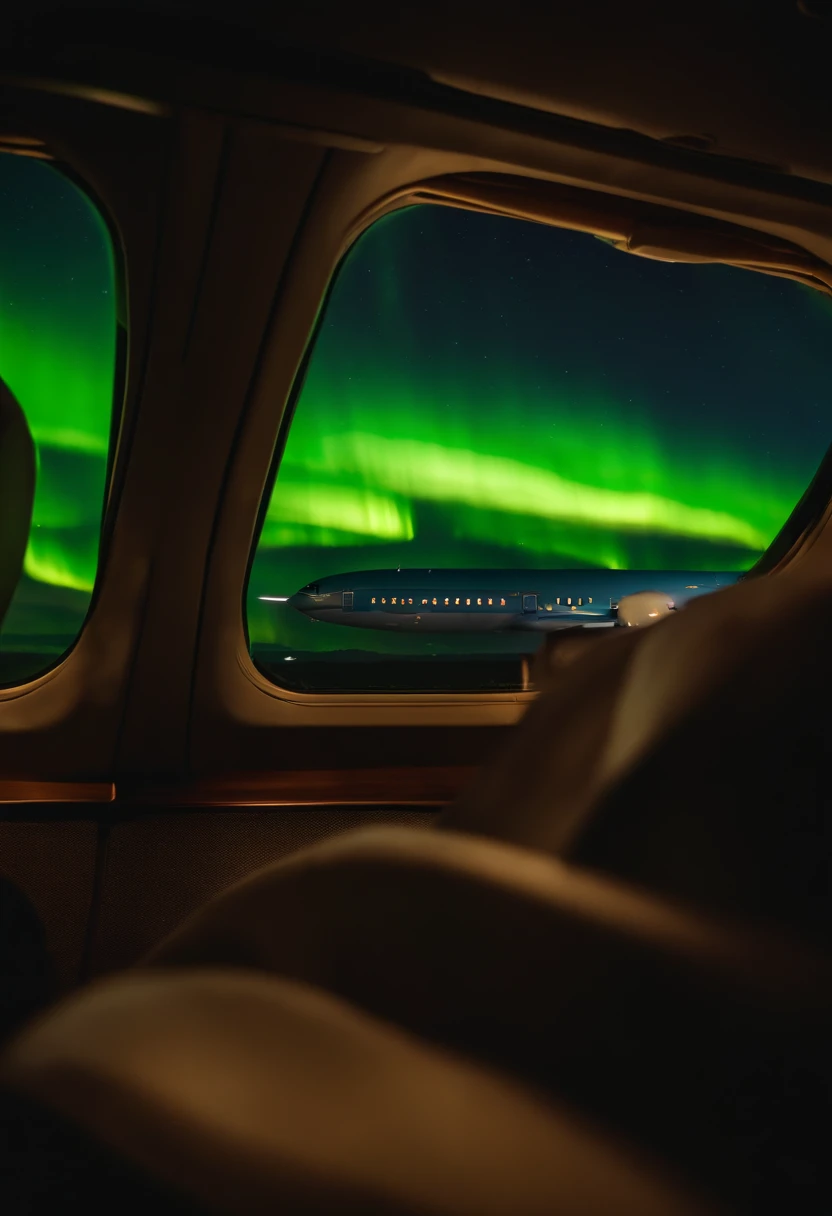 Jumbo jets flying under the Northern Lights、Magnificent Northern Lights、Shining Northern Lights、Aurora(7 colors)、Iridescent Northern Lights、Curtains of the Northern Lights、Jumbo Jet 777 is flying