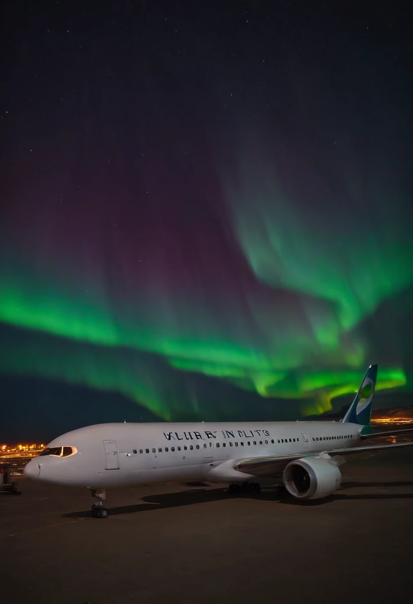 Jumbo jets flying under the Northern Lights、Magnificent Northern Lights、Shining Northern Lights、Aurora(7 colors)、Iridescent Northern Lights、Curtains of the Northern Lights、Jumbo Jet 777 is flying