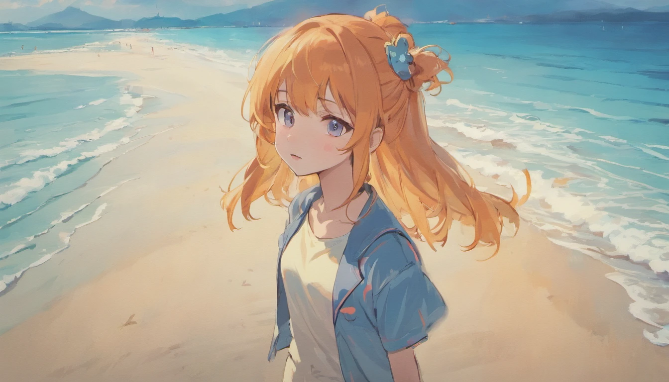 T-shirt print with SUF and beach design