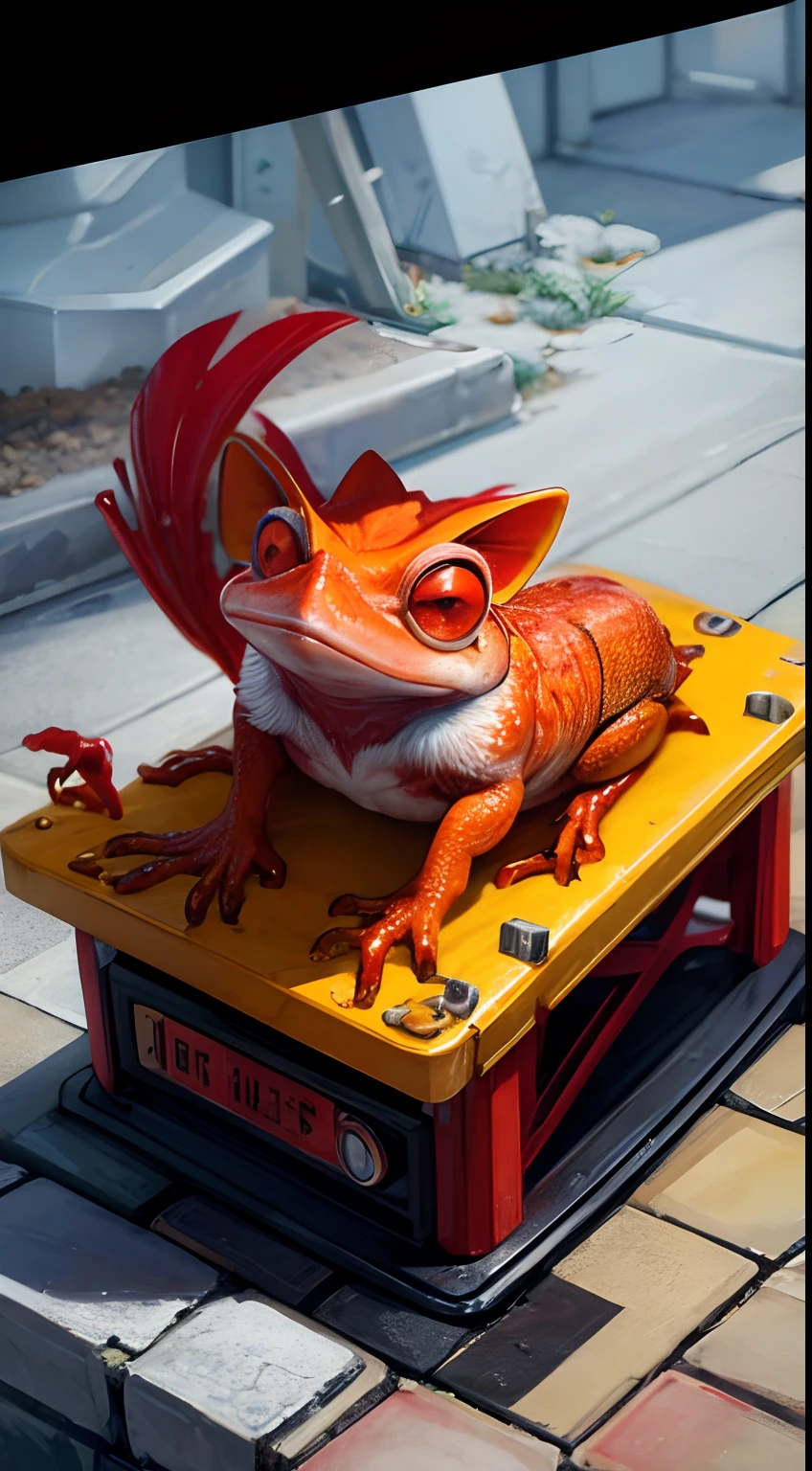 Hot blood frog,Can change color